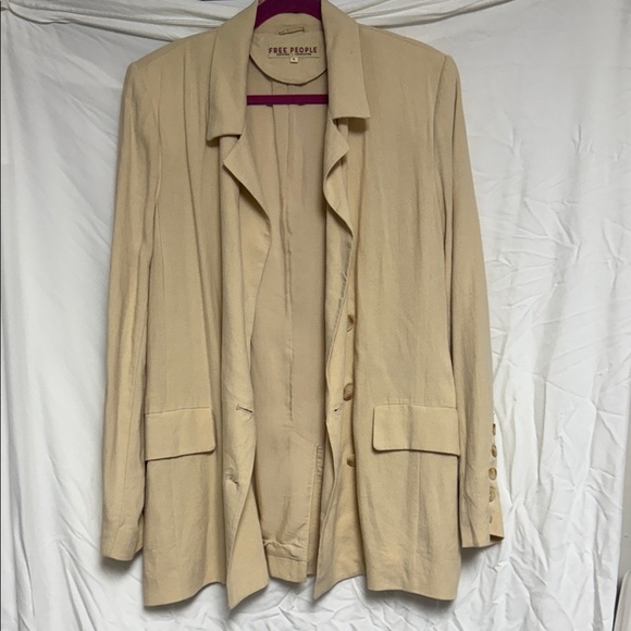 Free People Jackets & Blazers - Free People Women's Tan Blazer Jacket
